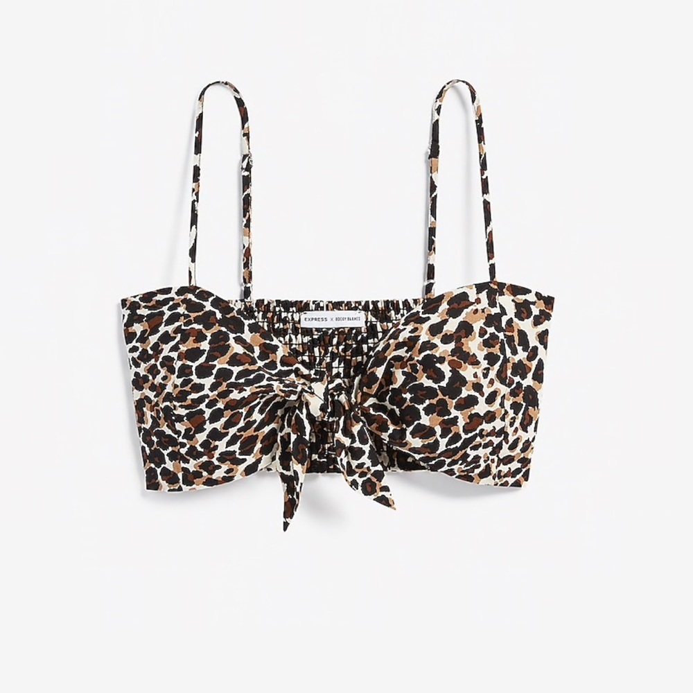 Rocky Barnes Leopard Print Crop Top